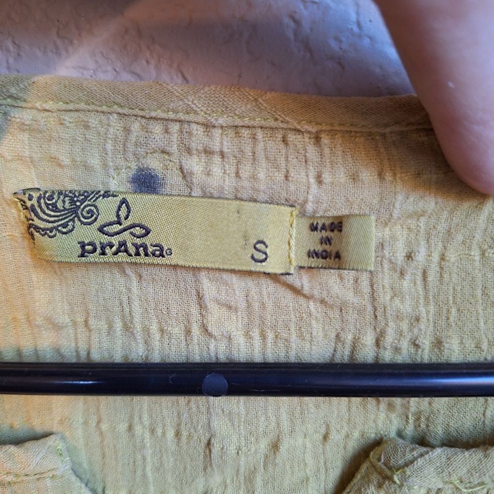 Prana Blouse small yellow - Picture 8 of 8